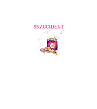 Snaccident model negru pe tricou