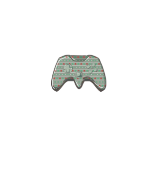Controler Gamer Crăciun model roz deschis pe tricou