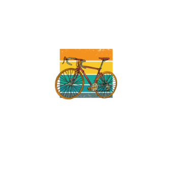 Bicicletă Retro model negru pe tricou