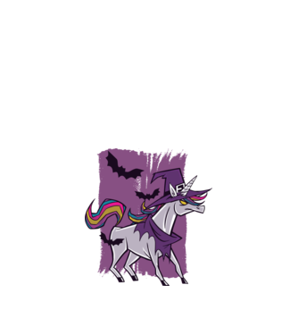 Unicorn vrăjitoare model nisipiu pe tricou
