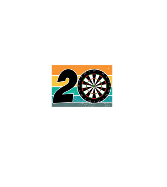 'I''m not 20 I''m double 10 darts birthday' model negru pe tricou