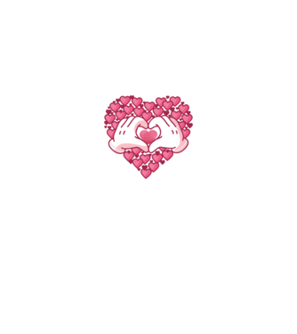 'Inimi îndrăgostite pentru Valentine''s Day' model negru pe tricou