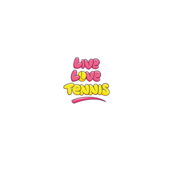 Live Love Tennis model gri pe tricou