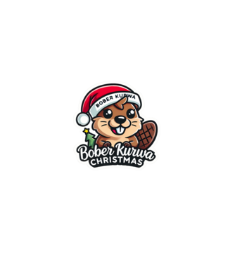 Bober Kurwa Christmas 1 model alb pe tricou