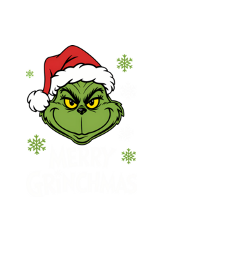 Merry Grinchmas Negru model negru pe tricou