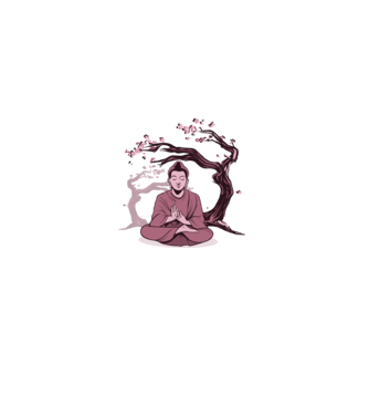 Buddha Meditație model alb pe tricou