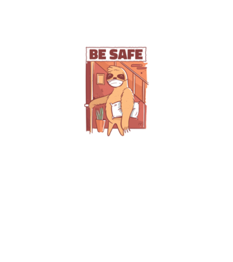 Leneș Be Safe model negru pe tricou