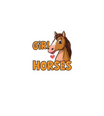 Just a girl who loves horses Negru model negru pe tricou