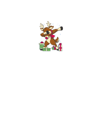 Rudolph DAB model negru pe tricou