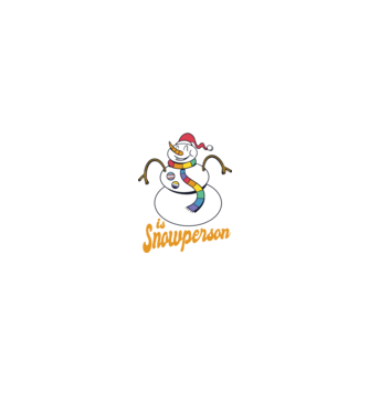 Om de zăpadă model albastru închis pe tricou