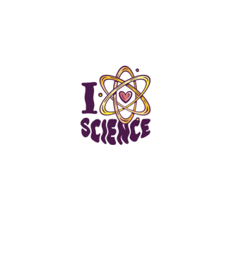 I Love Science știință model nisipiu pe tricou