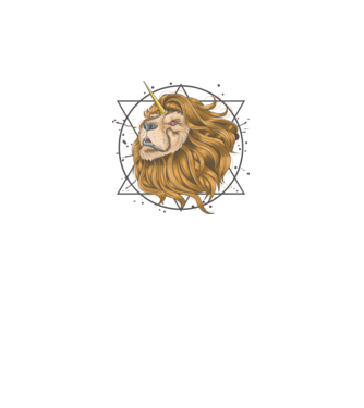lion unicorn model alb pe tricou