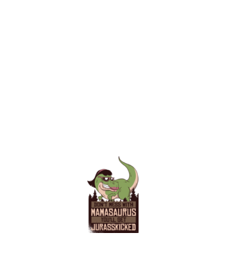 Mamasaurus tricou cu dinozaur model alb pe tricou