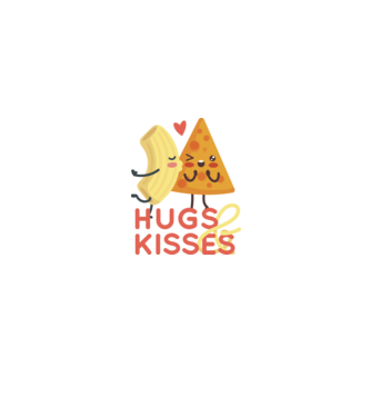 'Hawaii pizza dragoste tricou drăguț Valentine''s Day' model albastru închis pe tricou