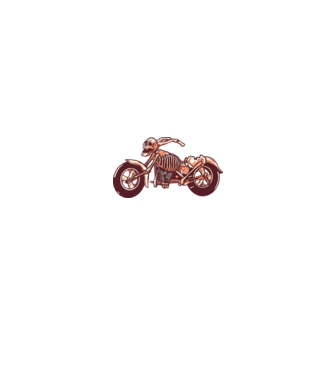 Motocicletă cu Schelet model alb/roșu pe tricou