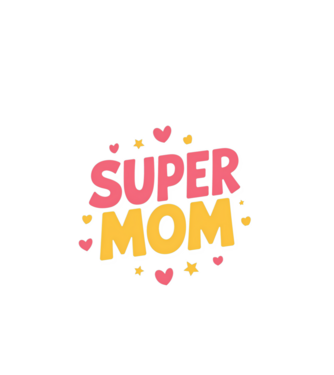 Super Mom Negru model negru pe tricou