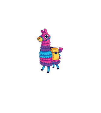 Fortnite LLama - Tricou gamer cu lama model negru pe tricou