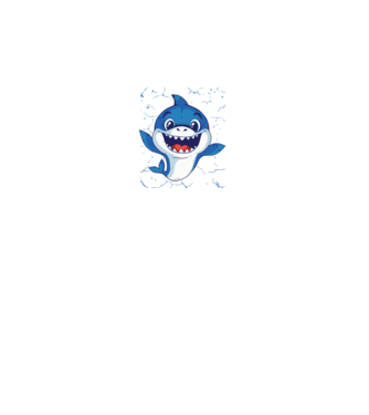 Baby Shark tricou drăguț cu rechin model alb pe tricou