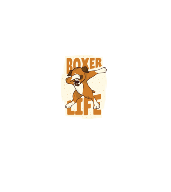 Boxer Life DAB model verde închis pe tricou