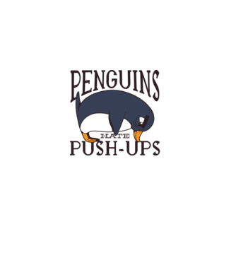 Pinguinii urăsc flotările model albastru deschis pe tricou