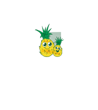 Familie Ananas model roz pe tricou