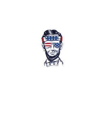 Lincoln USA model gri pe tricou