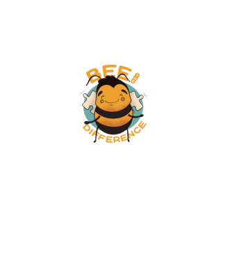 Bee the Difference - Fii tu însuți diferența model negru pe tricou
