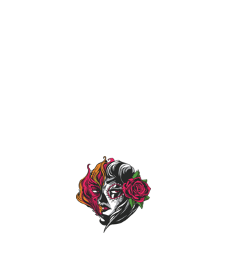Fată Mexicană Demon model negru pe tricou
