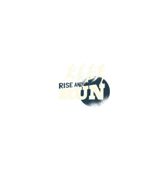 Rise and Run - Tricou pentru alergători model gri pe tricou