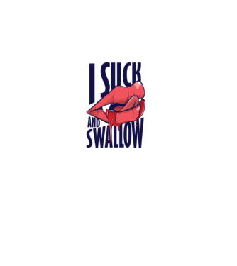 I suck and swallow Vampir model gri pe tricou