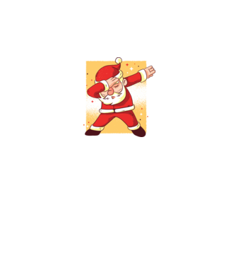Santa DAB Moș Crăciun model alb pe tricou