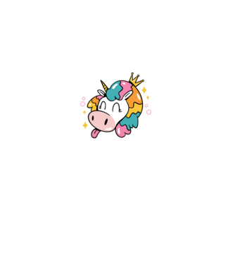 Birthday Princess Unicorn model negru pe tricou