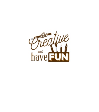 Be creative and have fun model nisipiu pe tricou