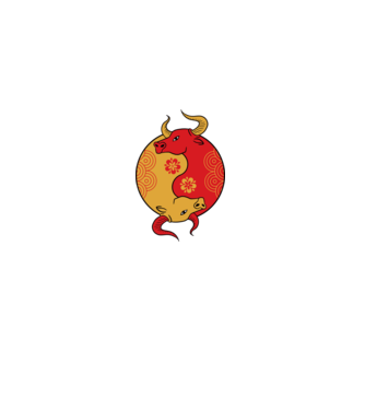 Bivol Yin Yang model gri pe tricou