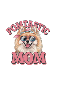 Pomtastic Mom model negru pe tricou
