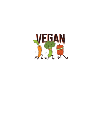Legume vegan model alb pe tricou