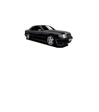 Mercedes model turcoaz pe tricou