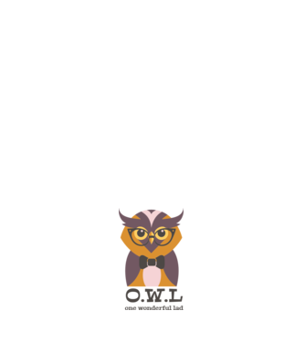OWL - One wonderful Lad model alb pe tricou