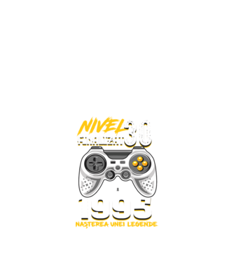 Nivel Finalizat 30 1995 model negru pe tricou