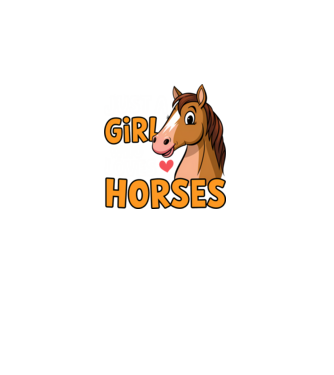 Just a girl who loves horses Negru model negru pe tricou