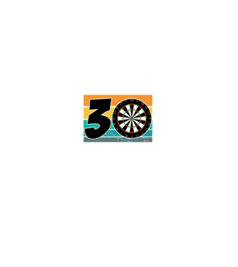 'I''m not 30 I''m double 15 darts birthday' model negru pe tricou