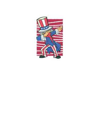 Uncle Sam DAB model alb pe tricou