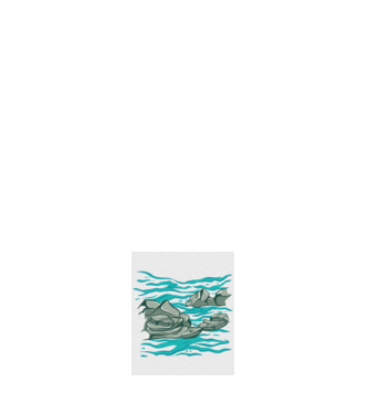 Oceanul cu Stânci model negru pe tricou