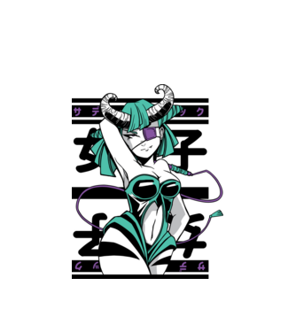 Fată sexy Anime model alb pe tricou