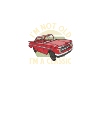 'Mașină clasică - I''m not old I''m a classic' model turcoaz pe tricou