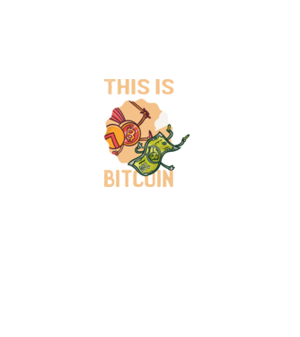 This is Bitcoin model negru pe tricou