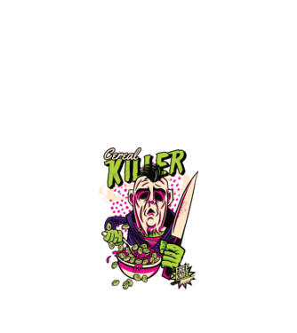 Cereale Killer Fulgi de cereale model negru pe tricou