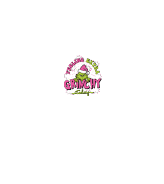 Feeling extra Grinchy today model negru pe tricou