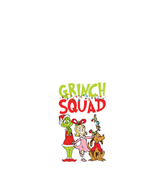 Grinch Squad model negru pe tricou