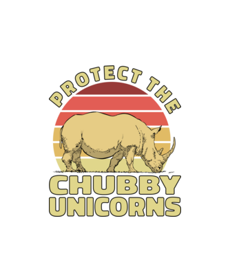 Protejați Unicornii - Rinocerii plinuți model alb pe tricou